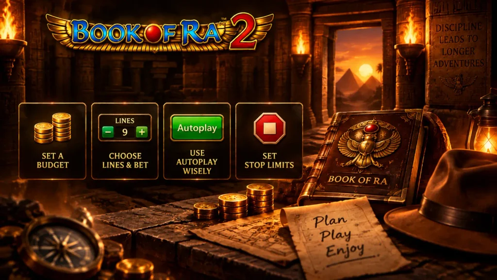 Book of Ra bankroll planning and session limits