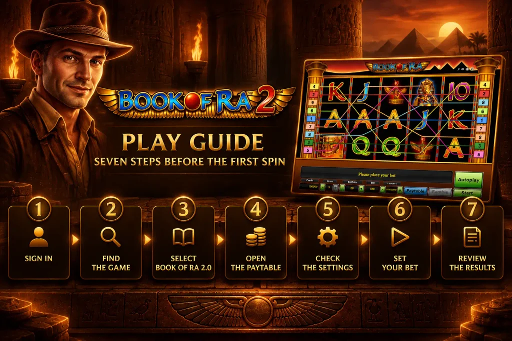 Book of Ra 2.0 play guide and game controls